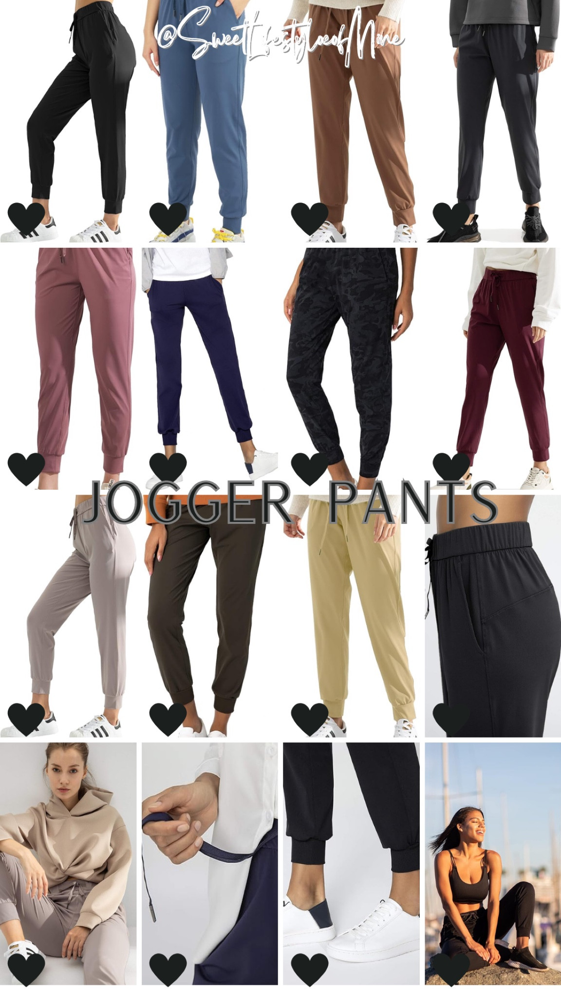 These women’s jogger pants with pockets are stretchy and casual chic. They have an elastic waist with drawstring and ankle rib cuff style. Have and love! #athleisure #joggers #workoutwear #loungewear 

#LTKfitness #LTKsalealert #LTKmidsize