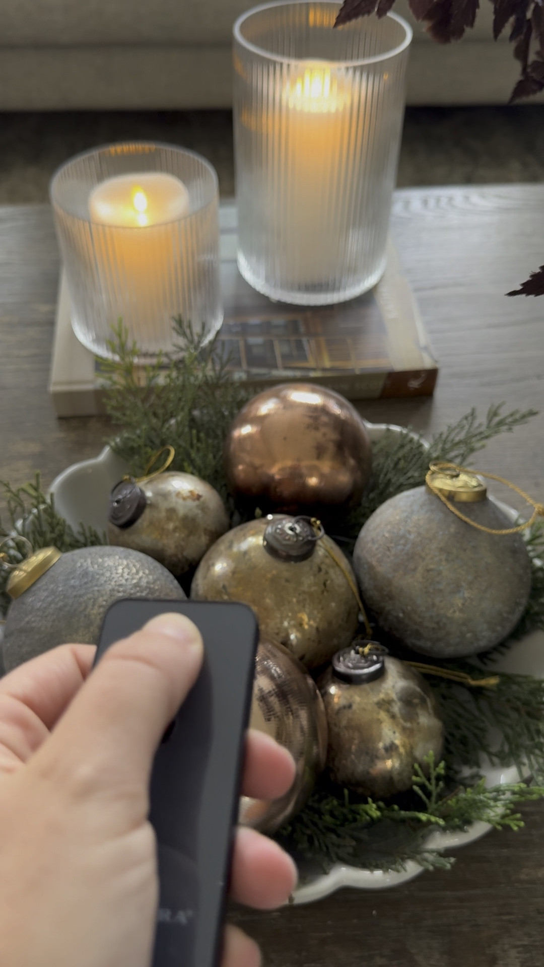 super realistic faux candles! And you won’t believe the price on these reeded glass hurricanes! 

#LTKSeasonal #LTKHoliday