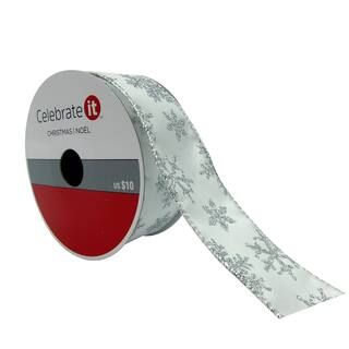 1.5" Taffeta Wired Snowflake Ribbon by Celebrate It™ Christmas | Michaels Stores