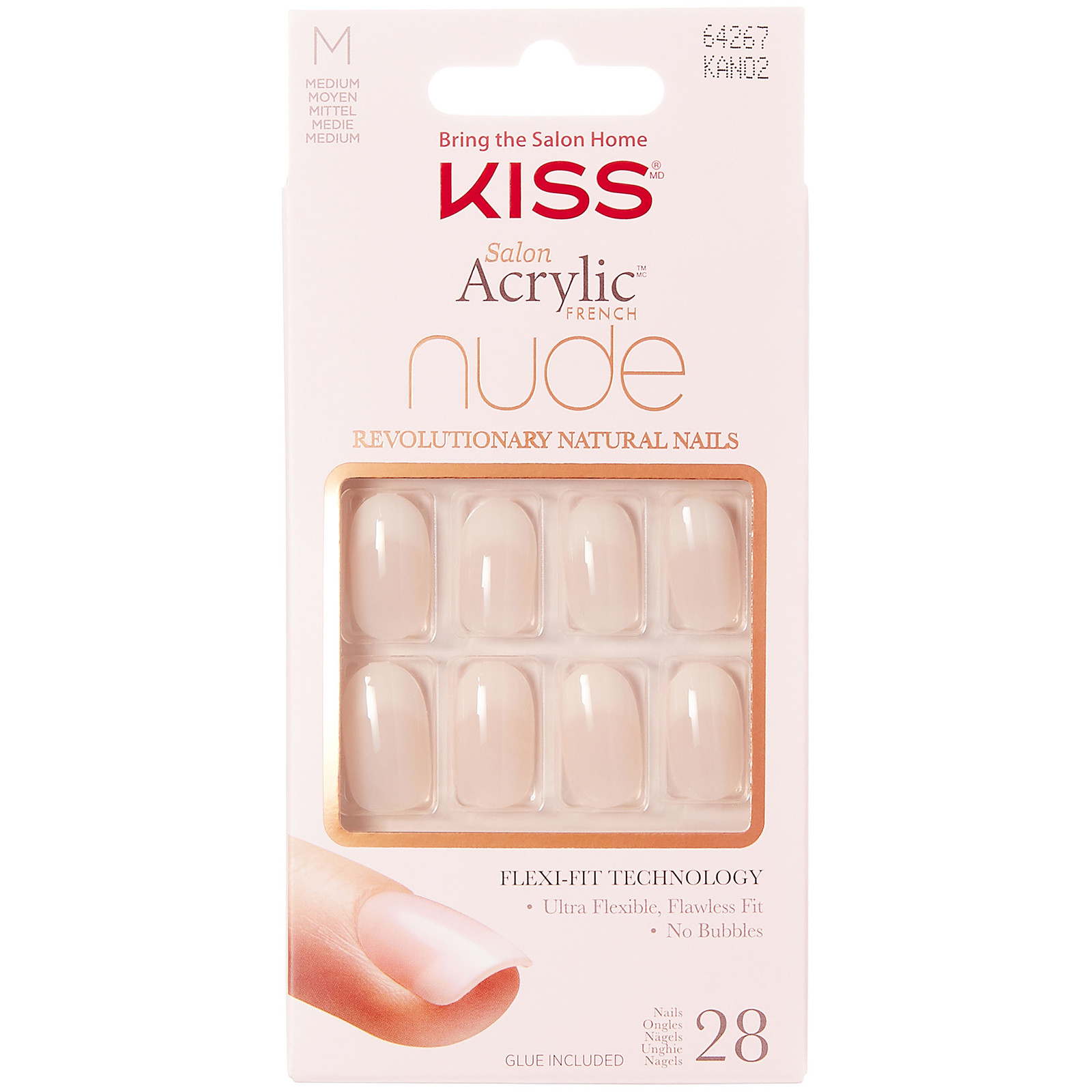 Kiss Salon Acrylic Nude Nails - Graceful | Look Fantastic (UK)