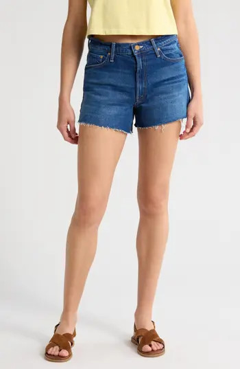 MOTHER The Dodger Frayed Cutoff Denim Shorts in Bunny Hop at Nordstrom Rack, Size 27 | Nordstrom Rack
