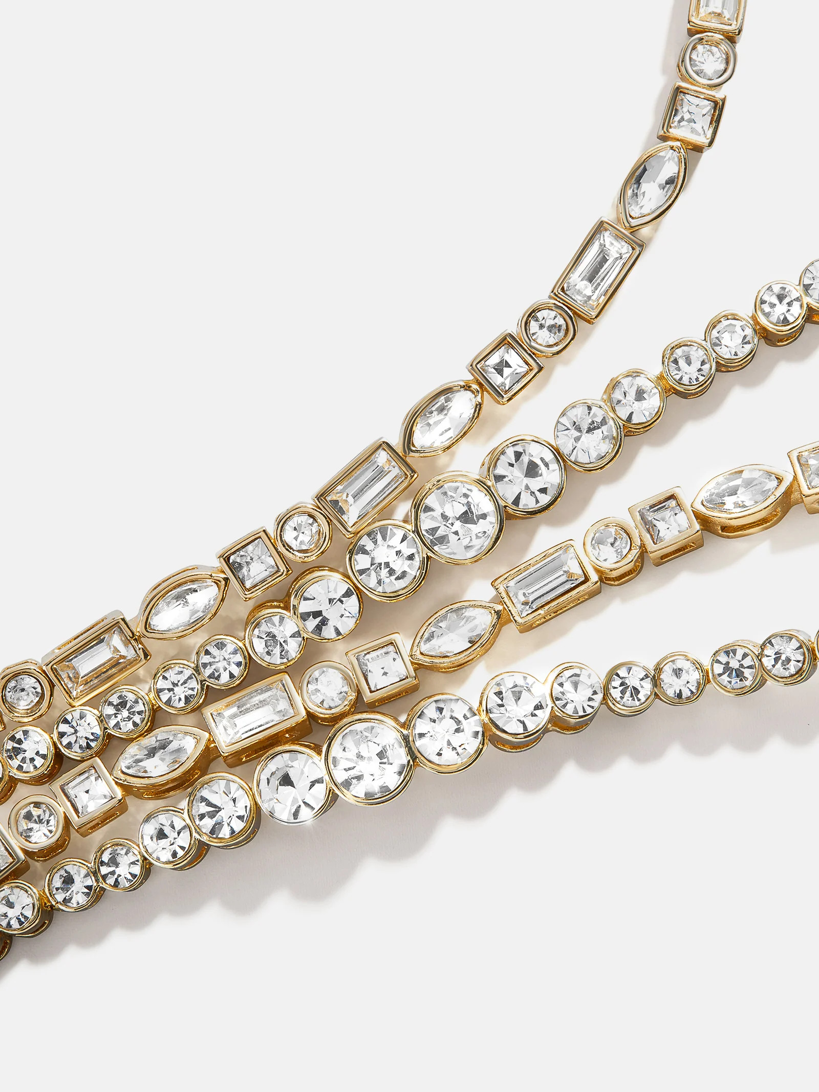 Daphne Pull Tie Bracelet - Graduated Round Stone | BaubleBar (US)