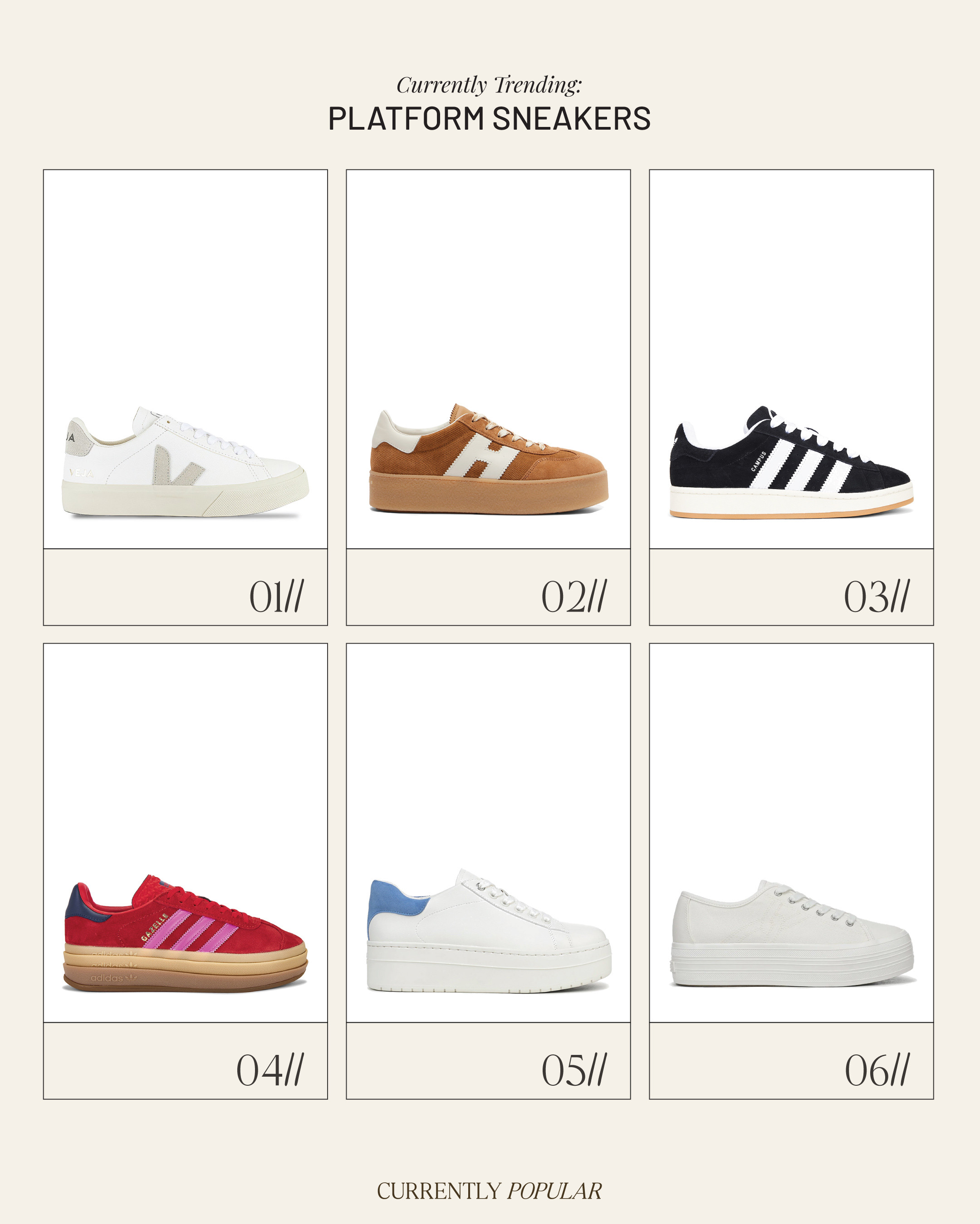 Currently Trending: Platform Sneakers 

 #LTKgrwm #LTKootd #LTKSeasonal