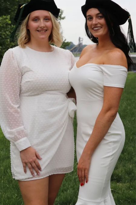 This white graduation dress is so cute and flattering curvy figures!

#LTKcurves #LTKunder50
