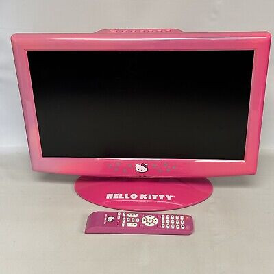 Sanrio Hello Kitty TV Monitor KT2219 Hot Pink Flat Screen With Remote 😍  | eBay | eBay US