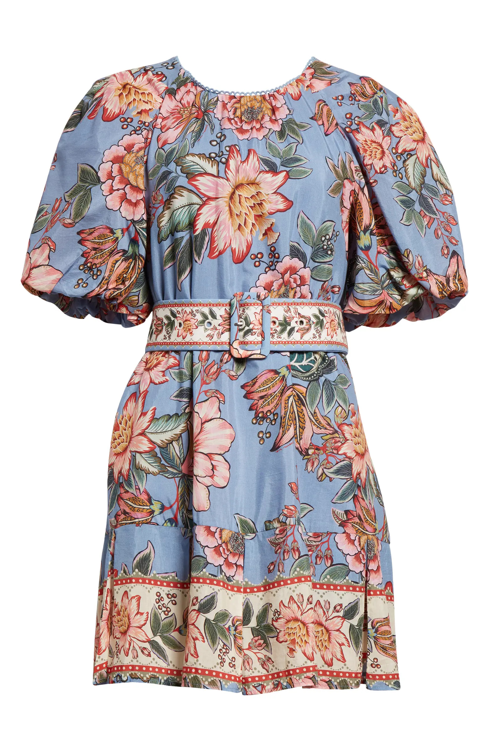 Wonderful Bouquet Floral Belted Minidress | Nordstrom
