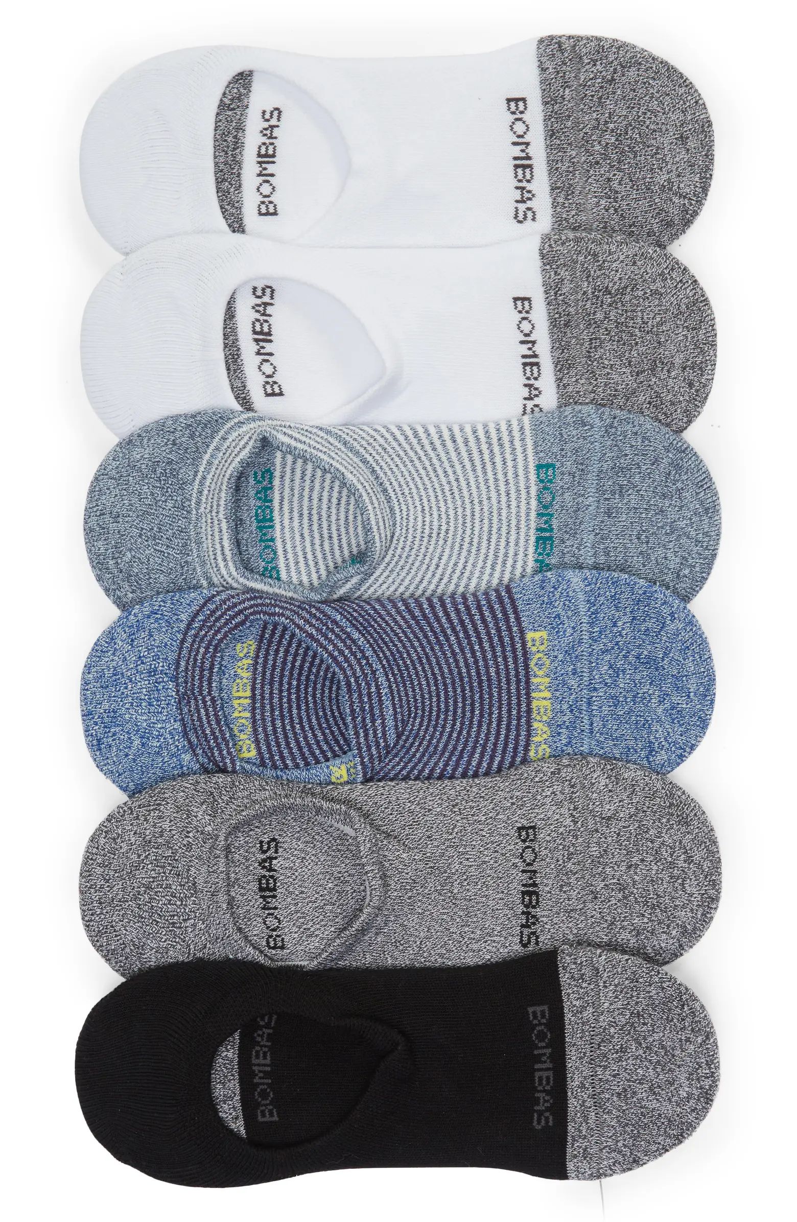 Assorted 6-Pack Cushion No-Show Socks | Nordstrom