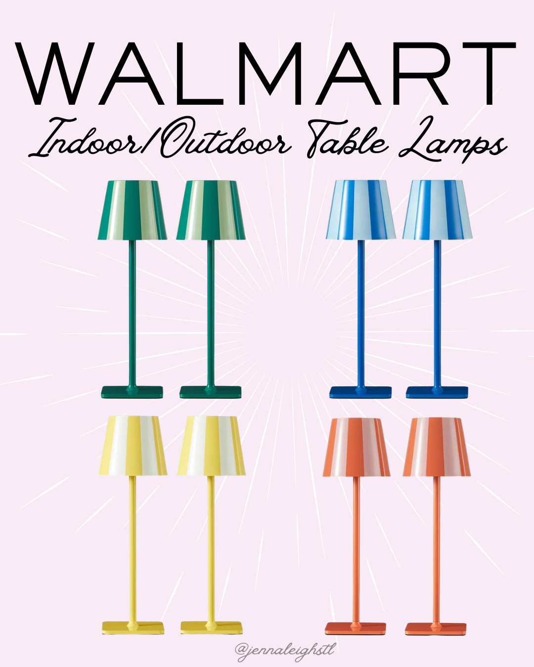 These Mainstays rechargeable table lamps from Walmart are such a fun find. They come in four great colors and are perfect for patios, porches, camping, or adding a little extra light anywhere you need it. 

 #LTKSeasonal #LTKHome