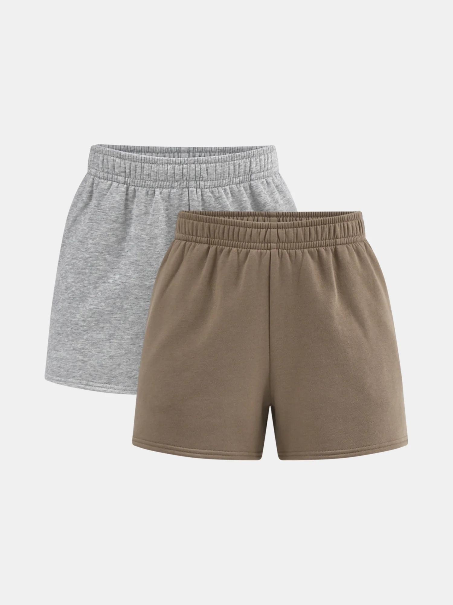 No Boundaries Soft Fleece Shorts, 2-Pack, Women’s | Walmart (US)