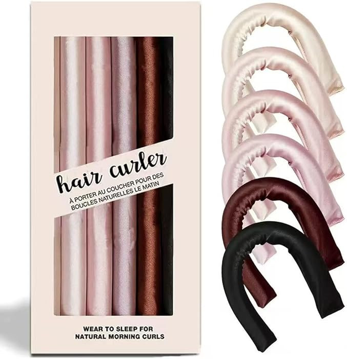 ZKSM Heatless Curls Overnight Hair Curlers to Sleep in,Heatless Hair Curler Velvet, Overnight Blo... | Amazon (US)