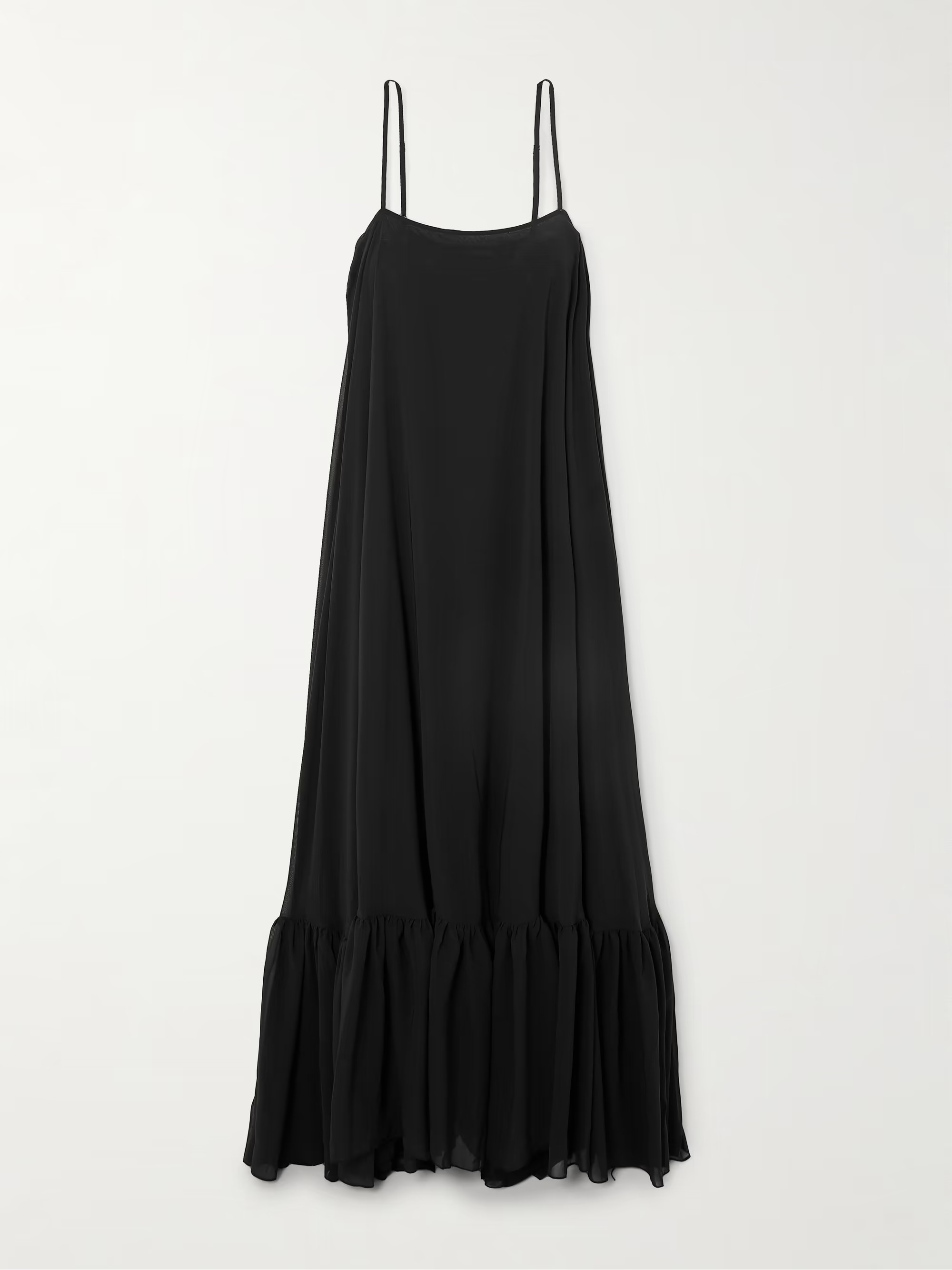 Tiered recycled-chiffon maxi dress | NET-A-PORTER (UK & EU)