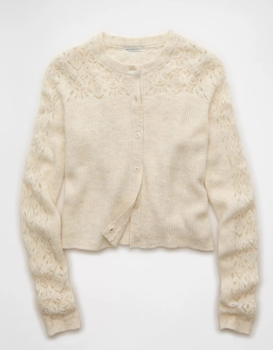 AE Knit Lace Cardigan | American Eagle Outfitters (US & CA)