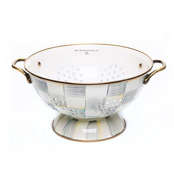 Sterling Check Large Colander | MacKenzie-Childs