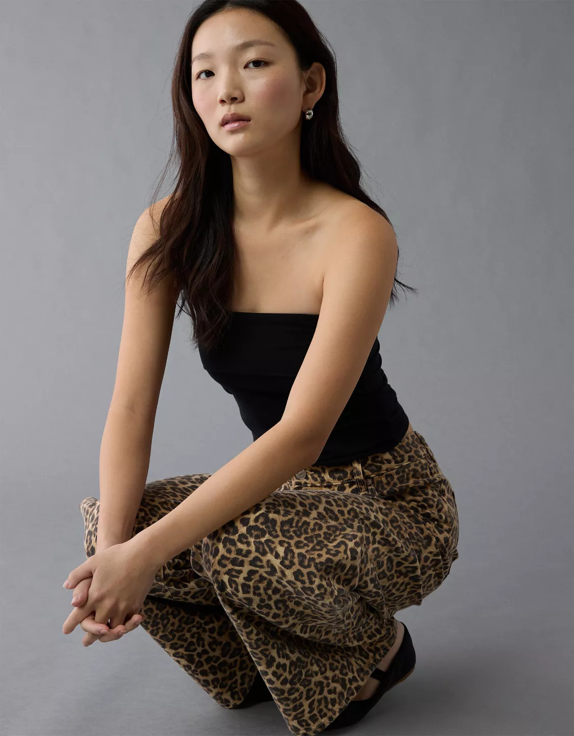 AE It Knit Foldover Tube Top | American Eagle Outfitters (US & CA)