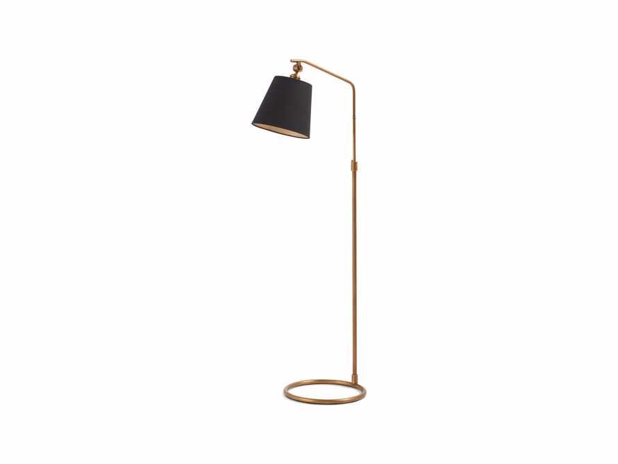 Kellen Antiqued Brass Floor Lamp | Arhaus