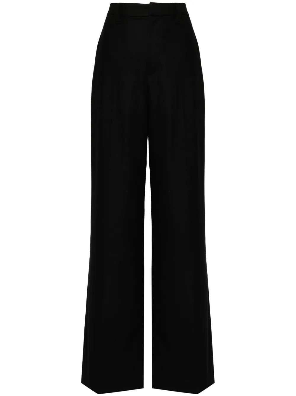 Brunello Cucinelli Monili-detail wide-leg trousers - Black | Farfetch Global
