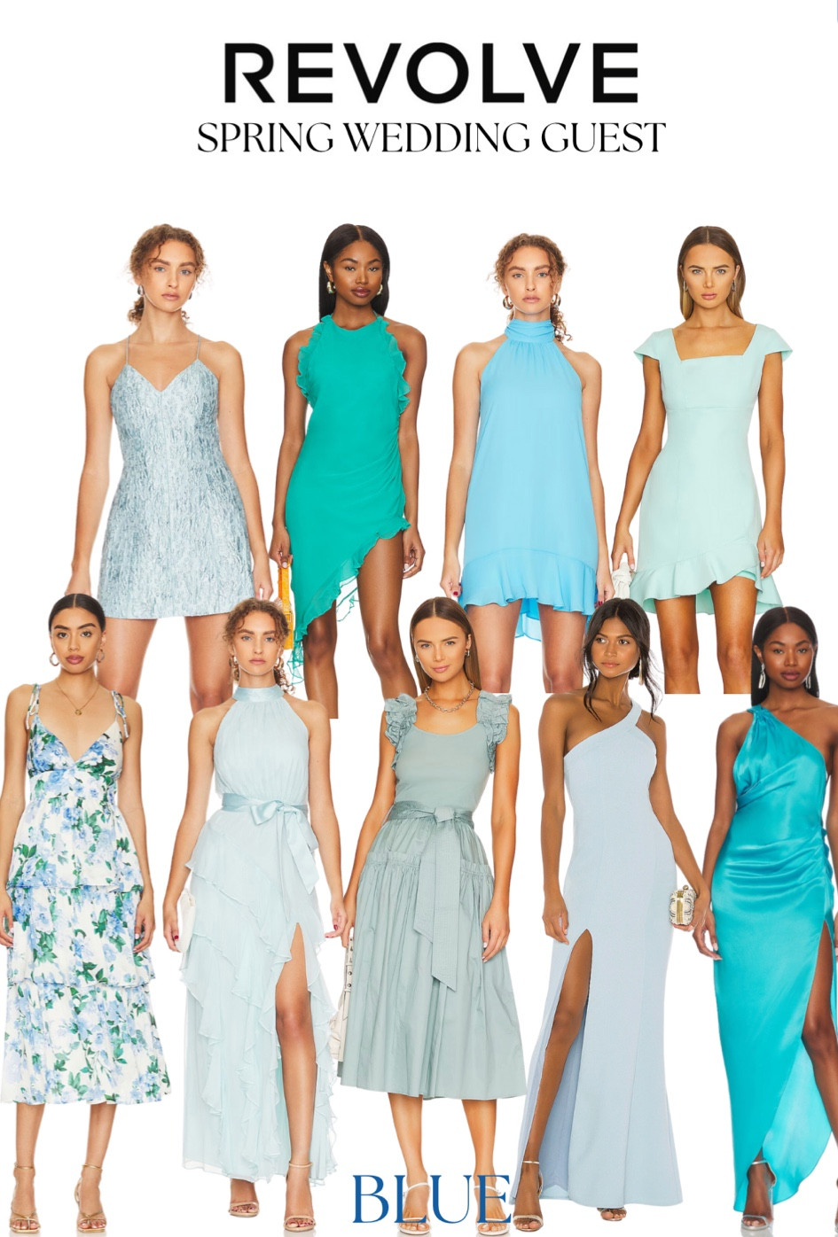 REVOLVE blue spring wedding guest dresses! Love all of these fun finds, options for semi formal, cocktail, and black tie. 

#LTKstyletip #LTKSeasonal #LTKwedding