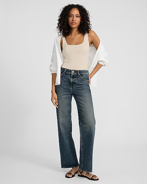 Body Contour Compression Scoop Neck Tank | Express