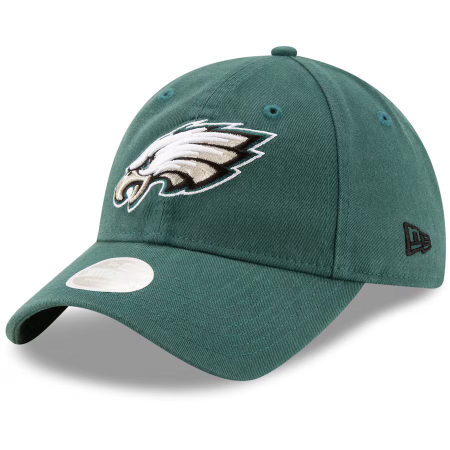 Women's Philadelphia Eagles New Era Midnight Green Core Classic Primary 9TWENTY Adjustable Hat | NFL Shop