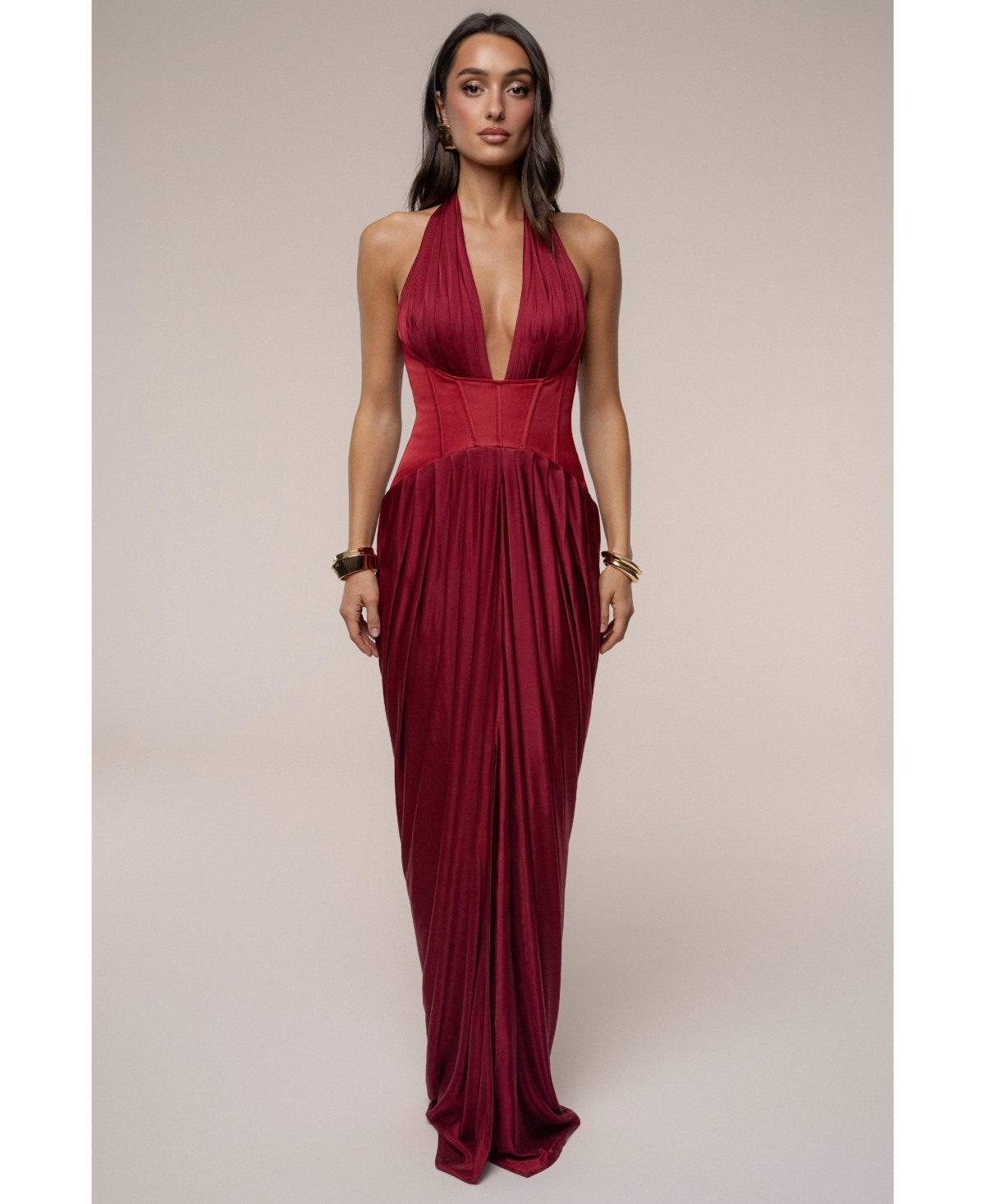 Jluxlabel Women's Drape And Destiny Maxi Dress - Red | Macy's