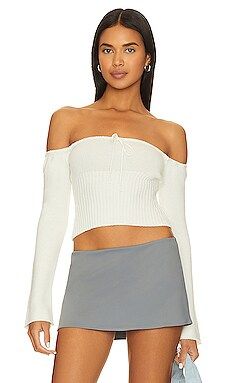 GUIZIO Bayberi Sweater in White from Revolve.com | Revolve Clothing (Global)