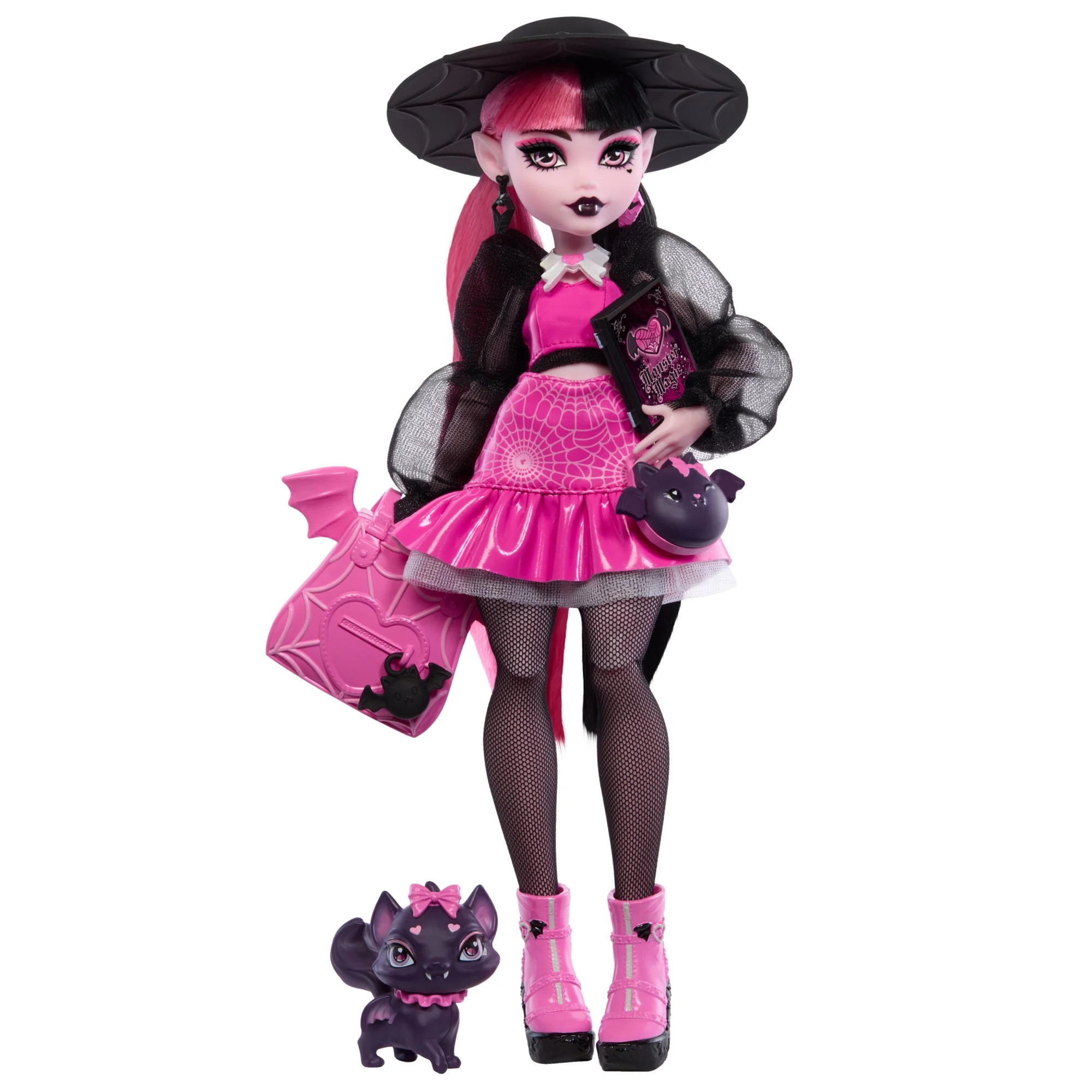 Monster High Draculaura Fashion Doll with Pet Bat-Cat Count Fabulous and Accessories | Walmart (US)