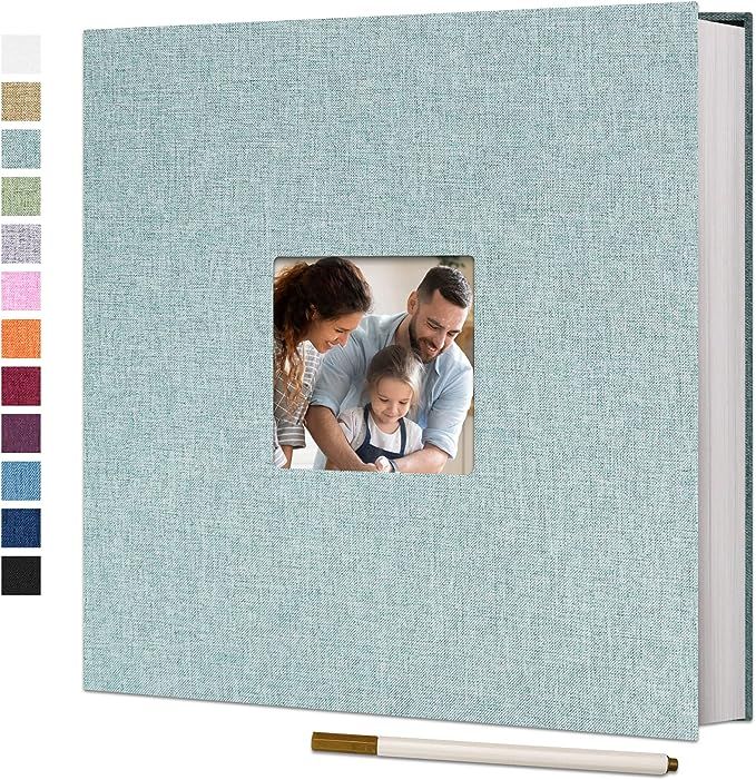 Vienrose Large Photo Album Self Adhesive for 4x6 8x10 10x12 Pictures Linen Scrapbook Album DIY 60... | Amazon (US)