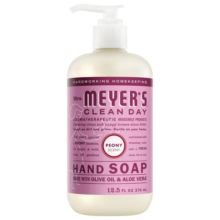 Mrs. Meyer’s Clean Day Hand Soap, Peony Scent, 12.5 Fl Oz | Walmart (US)