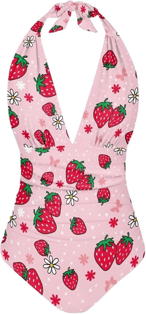 One Piece Bathing Suit for Women Custom Tummy Control Bathing Suits Trendy Summer Beach Wear | Amazon (US)