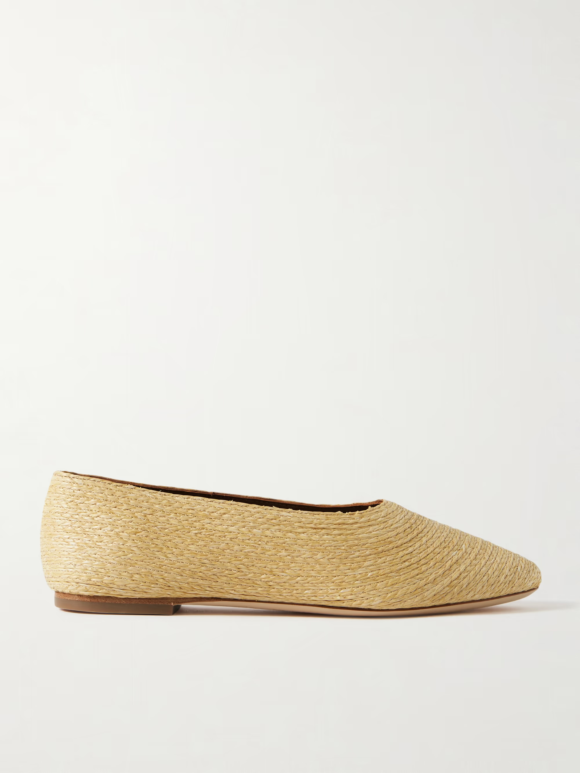 Alba raffia ballet flats | NET-A-PORTER (US)