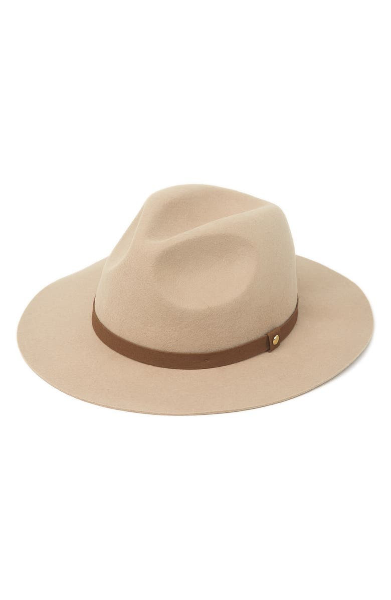 Suede Trim Wool Fedora | Nordstromrack | Nordstrom Rack