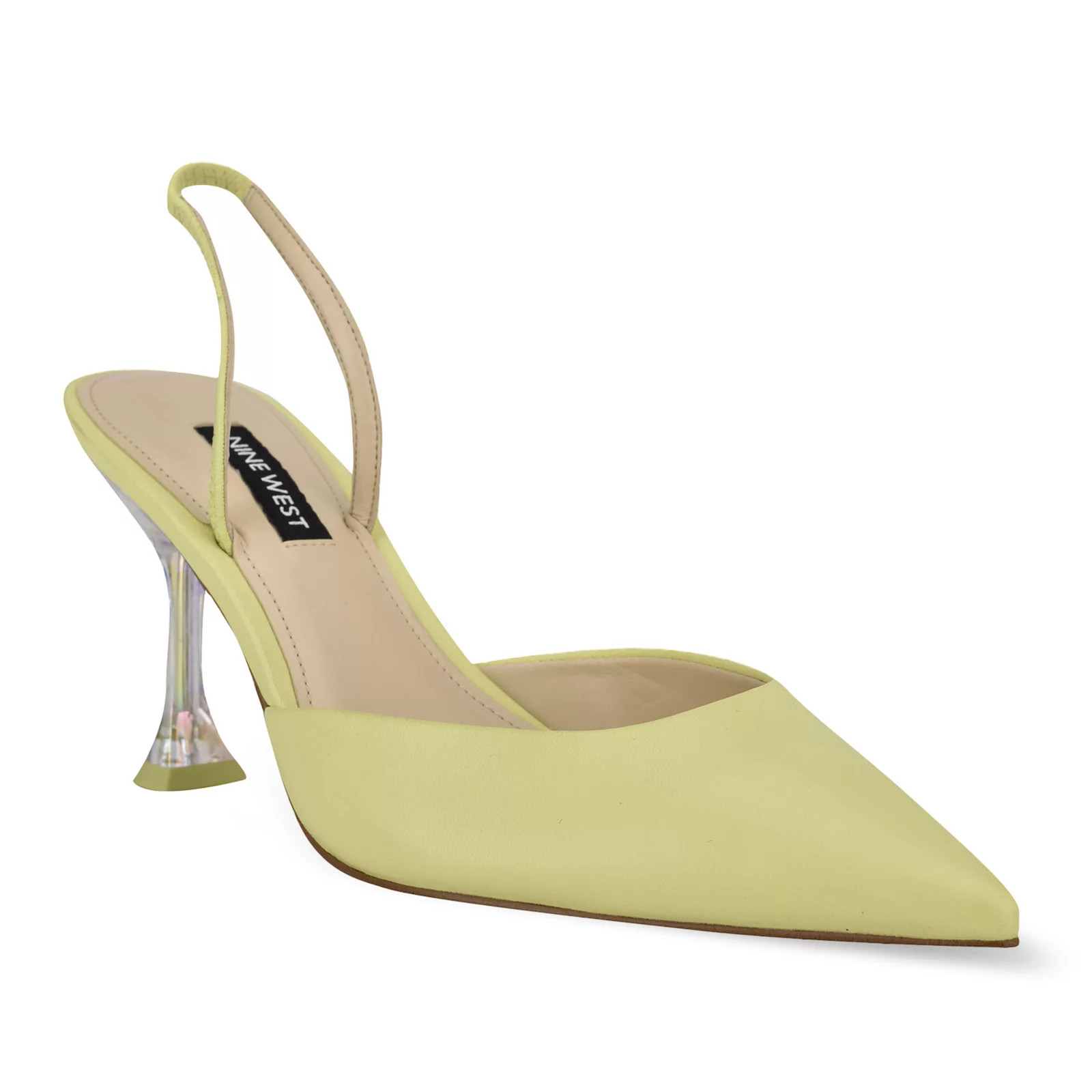 Nine West Happy Women's Leather Slingback Pumps, Size: 9, Med Yellow | Kohl's