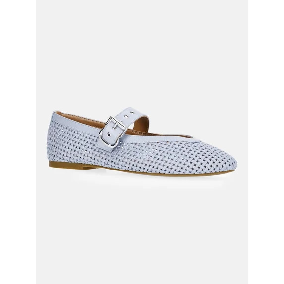 Free Assembly Women's Woven Mary Jane Ballet Flats | Walmart (US)
