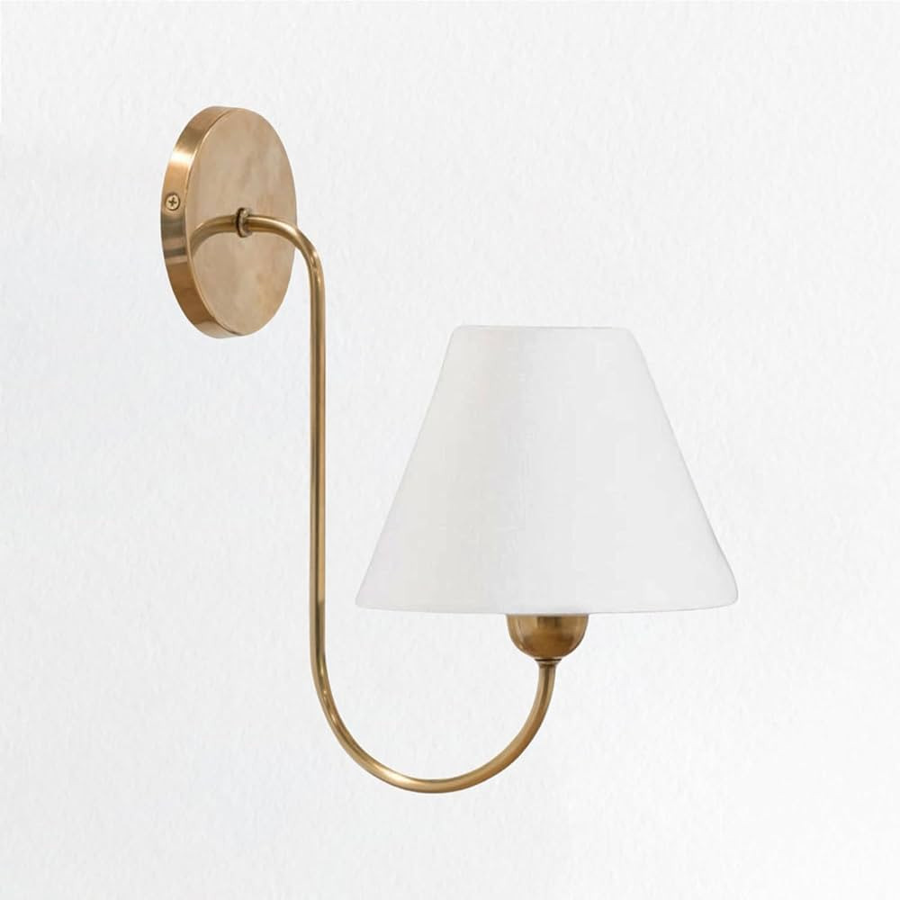 Single Swoop Sconce, Wainwright Single Swoop Sconce, 7.5" w x 11" d x 14" h(Brass) | Amazon (US)