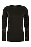 Spyder Women's Standard Momentum Crew Neck Base Layer Top, Black, Medium/Large | Amazon (US)