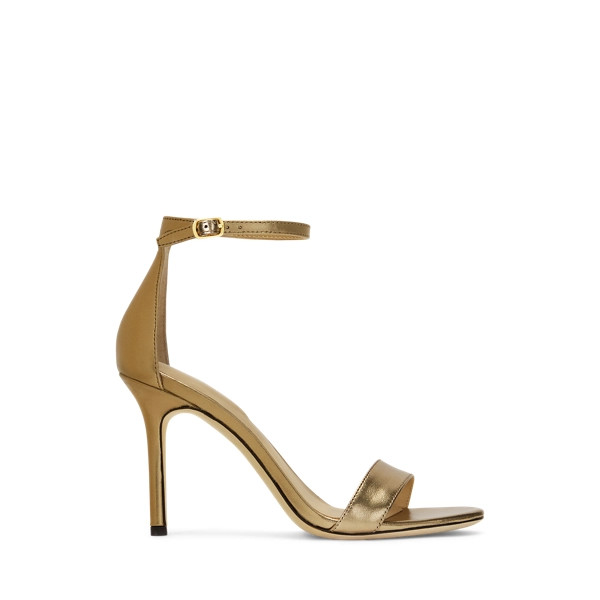 Allie Metallic Nappa Leather Sandal | Ralph Lauren (UK)