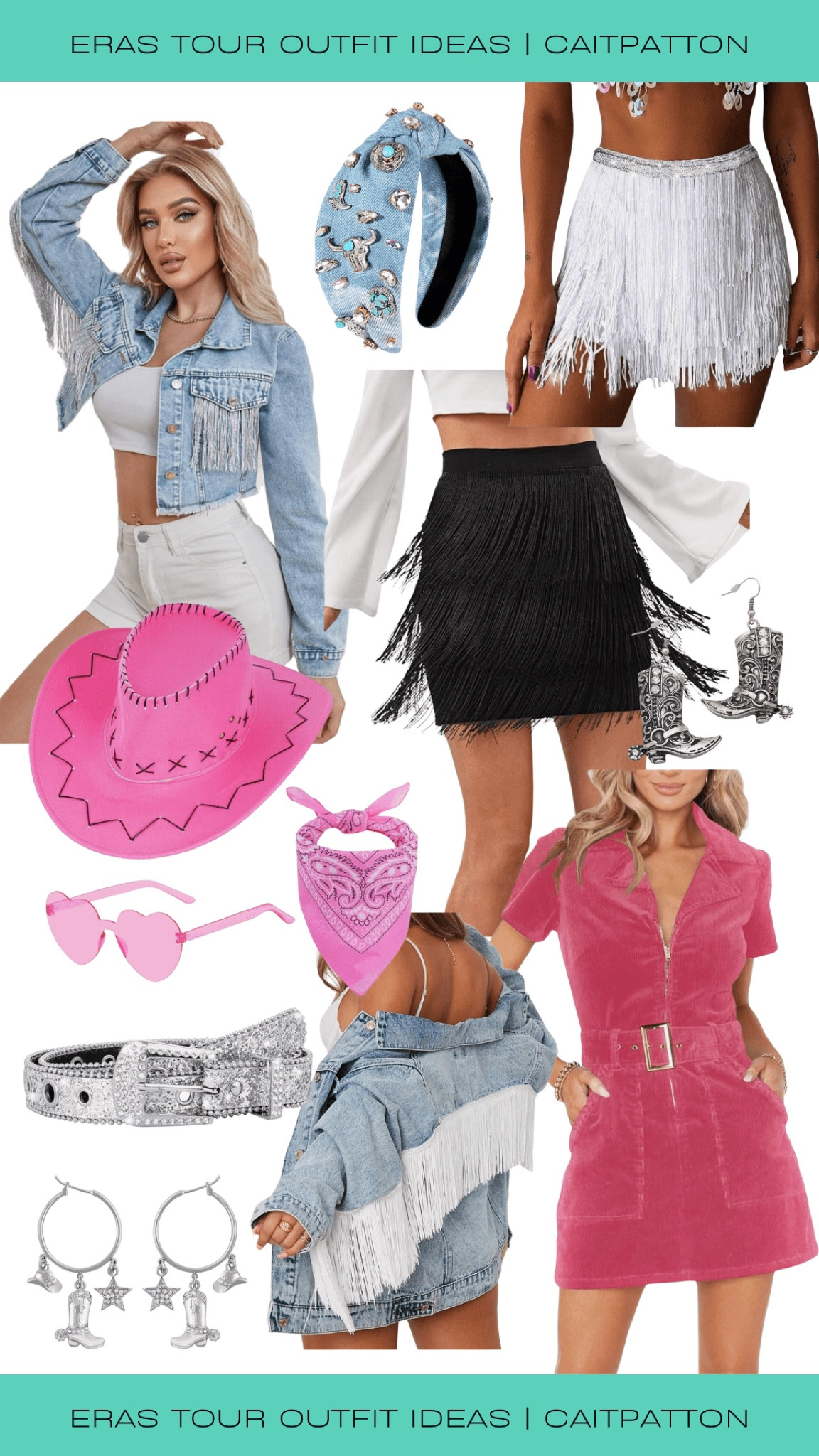 Cute cowgirl outfit ideas for the Eras Tour! Nashville inspired Eras Tour outfits!

Debut outfit idea, Eras Tour outfit idea, Eras Tour outfit, Eras Tour outfits, Debut outfits, Debut Eras outfit, Debut eras outfits, Debut eras tour outfit, debut eras tour outfits, Debut eras tour outfit ideas, debut eras tour outfit idea, cowgirl hat, fringe jacket, fringe skirt, corduroy dress, rhinestone belt, cowgirl earrings, cowgirl headband, cowgirl outfits, Nashville outfit idea


#LTKfindsunder100 #LTKsalealert #LTKstyletip