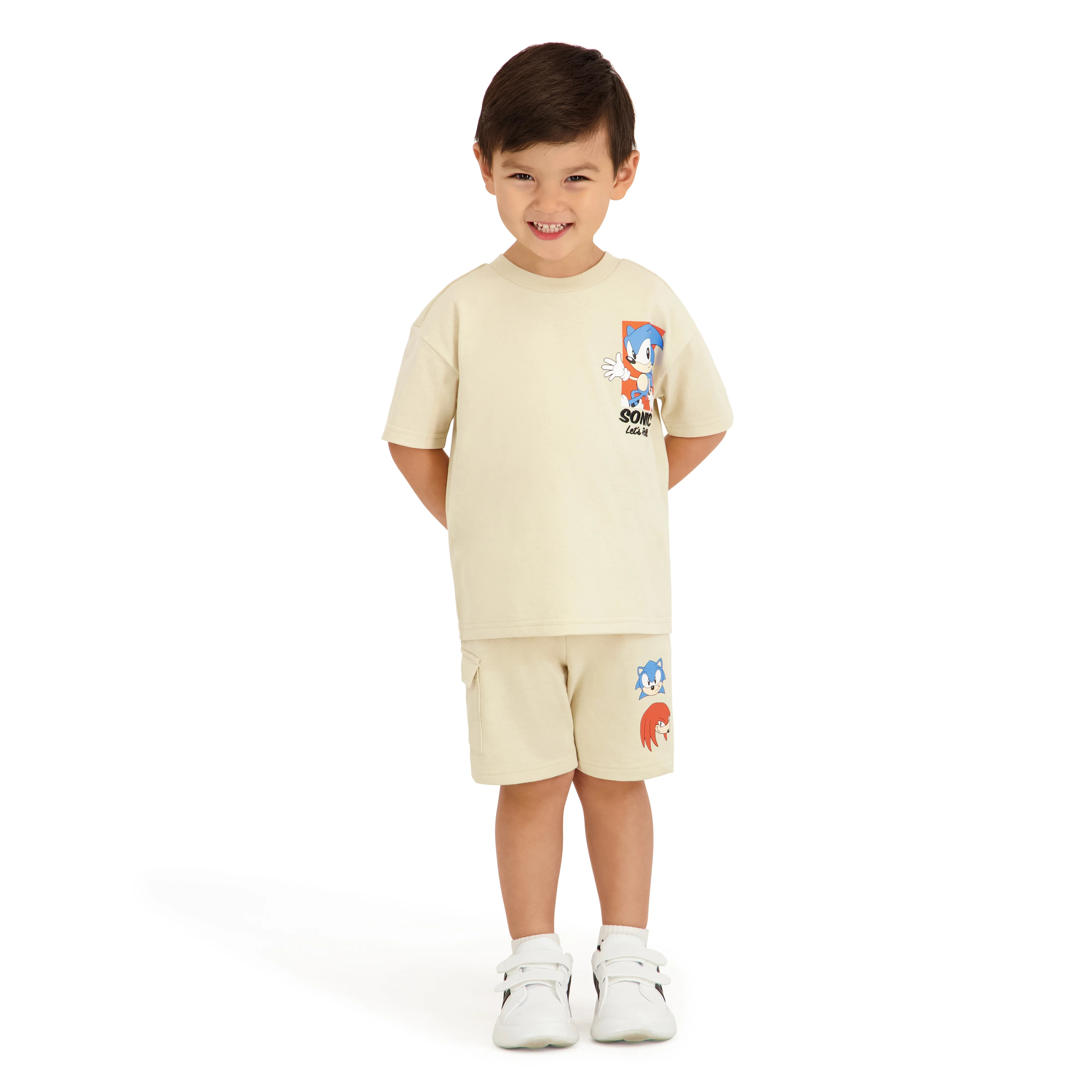 Sonic the Hedgehog Toddler Boy French Terry Short Set, Sizes 12 Months-5T | Walmart (US)