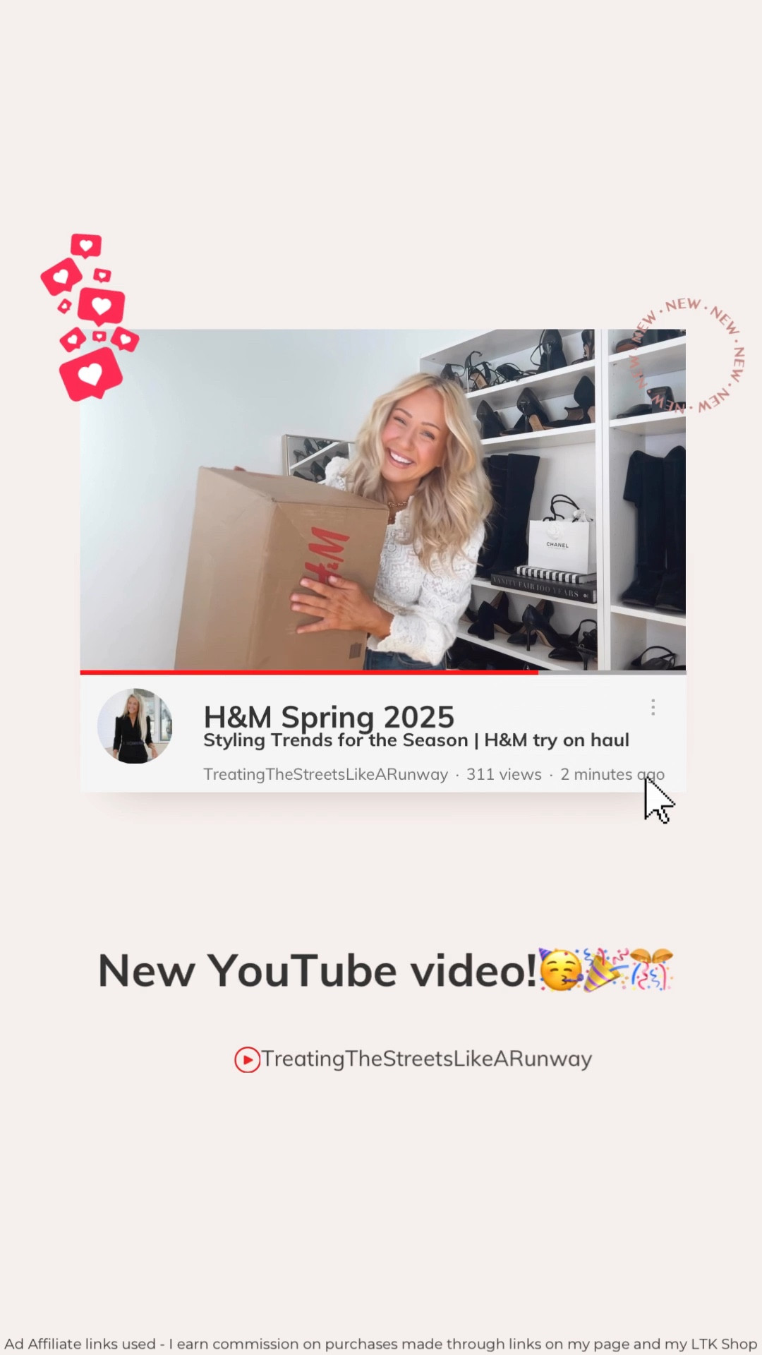 H&M haul styling spring trends now live on my YouTube channel! My YouTube channel is: TreatingTheStreetsLikeARunway 