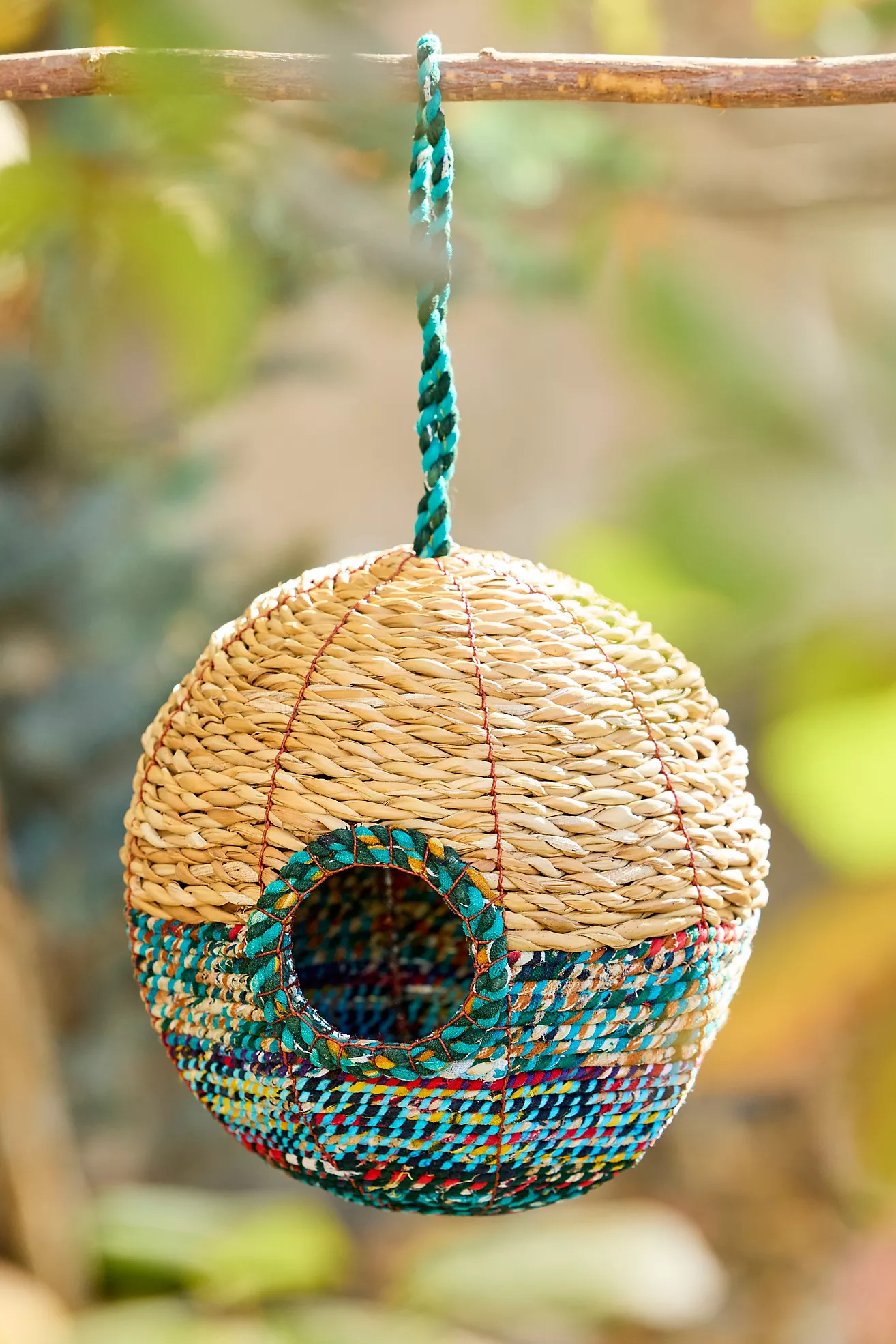 Recycled Sari Sphere Bird Nester | Terrain