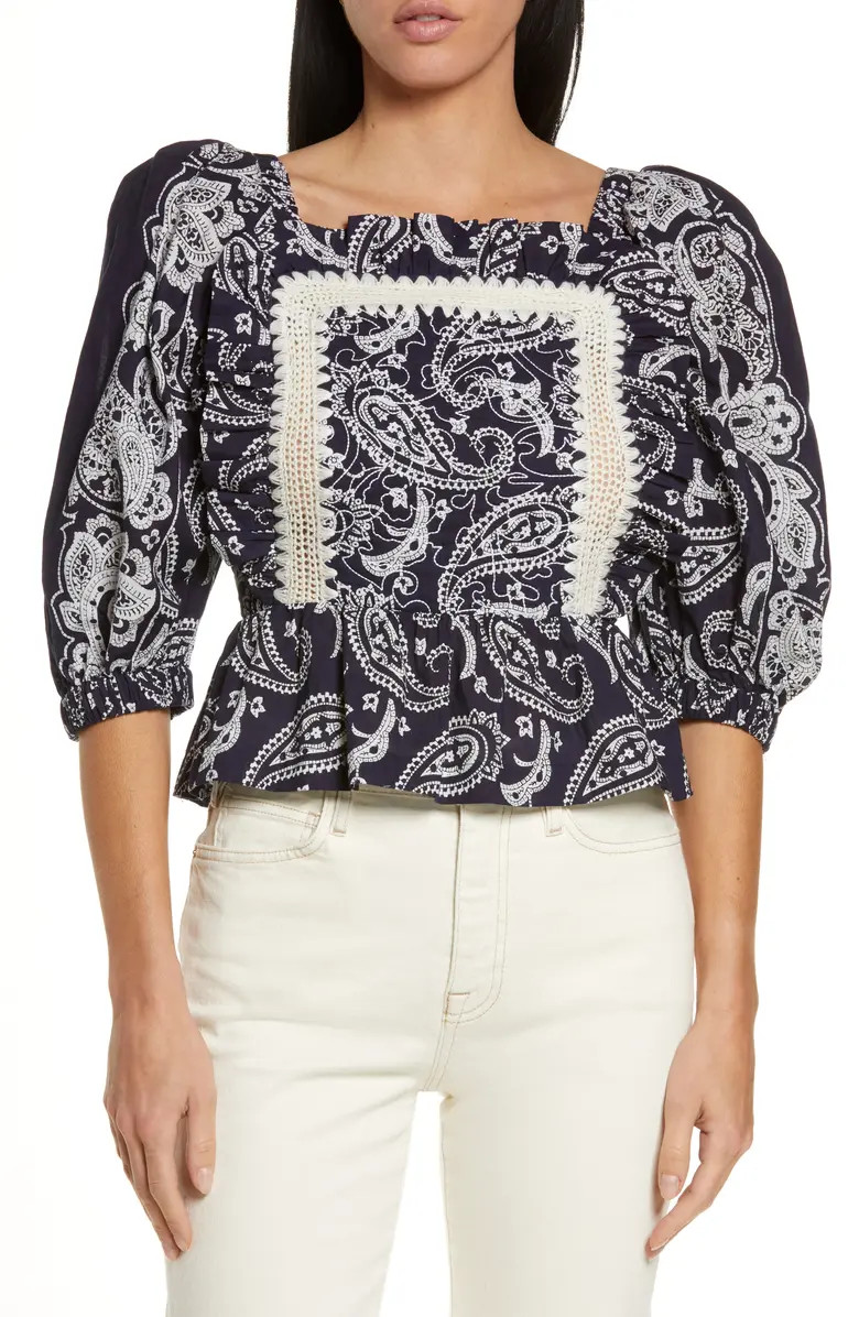 Sea Theodora Balloon Sleeve Blouse | Nordstrom | Nordstrom