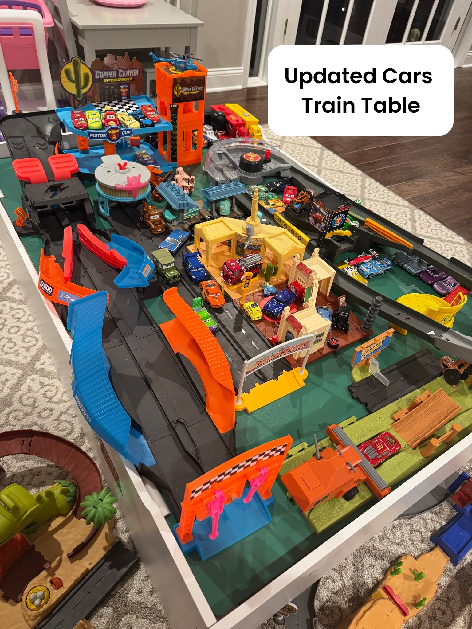 Radiator Springs Train Table Makeover! Perfect for any Cars obsessed kid!

Cars loving toddler, cars toys, Disney Pixar cars, cars playset, Melissa and Doug train table, Disney Pixar cars toys, toddler boy toys, playroom ideas, playroom inspo, playroom inspiration, playroom goals, playroom setup, train table display, car loving toddler, toddler boy gift ideas, toddler boy birthday gift 

#LTKKids #LTKBaby #LTKmomlife