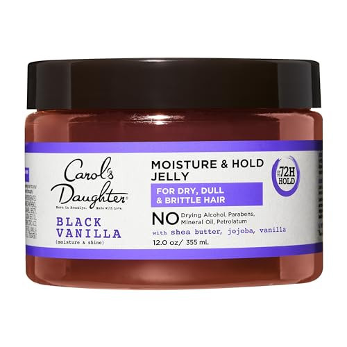 Carol's Daughter Black Vanilla Moisture and Hold Jelly, Hair Gel For Dry Hair with Shea Butter, Jojoba and Vanilla, 12 Fl Oz | Amazon (US)