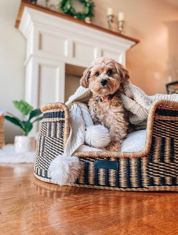 Dog Bed Handmade Dog Bed Dog Lounger Dog Seat Basket Dog | Etsy | Etsy (CAD)