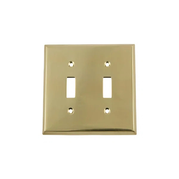 New York 2-Gang Toggle Light Switch Wall Plate | Wayfair North America