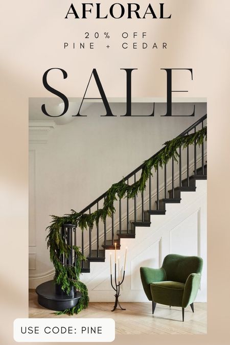 Afloral 20% off pine and cedar sale through 10/14. I already snagged this 180” long Norfolk real touch garland but there is so much more to shop. 

Holiday decorations, Christmas decor, holiday decor, stair garland.

#LTKSeasonal #LTKhome #LTKHoliday