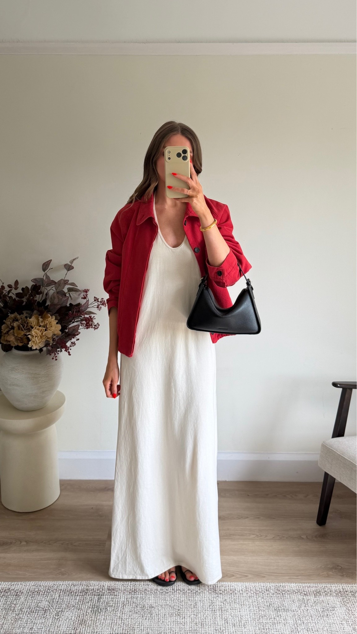 Small in the Zara dress - I’m 5ft 6 
Small in the Men’s Zara red jacket 
The horse clementine bag

#LTKuk #LTKspring #LTKsummer