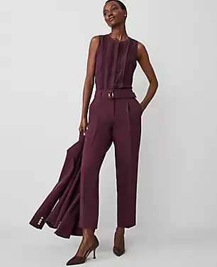 The Belted Taper Pant | Ann Taylor (US)