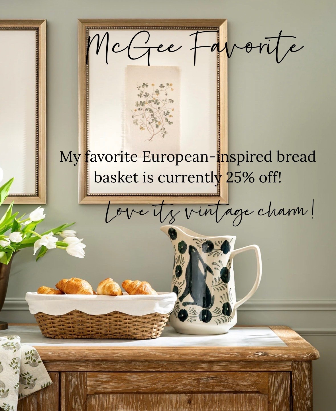 LOVE this vintage style bread basket - feels very French!

Home decor, tabletop, spring decor, kitchen decor 

#LTKSaleAlert #LTKHome