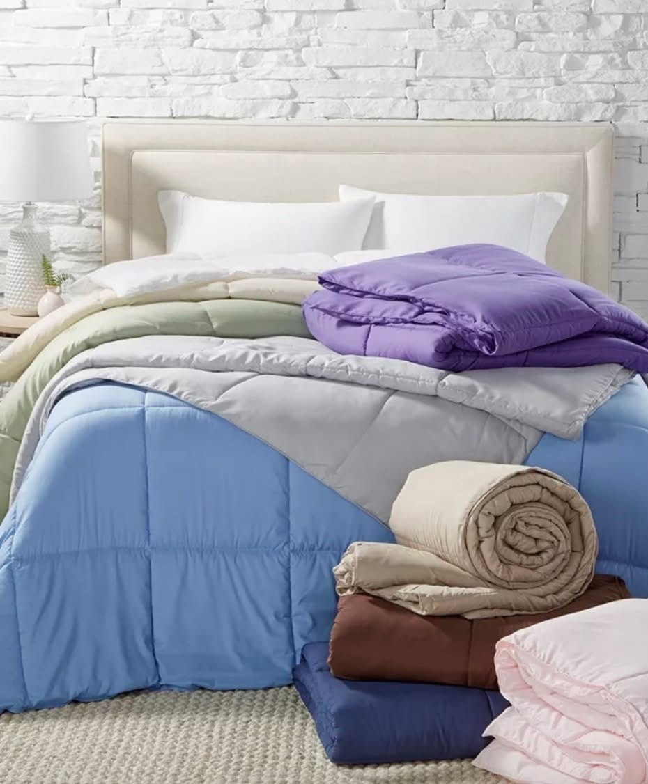 Time and again, the Royal Luxe Hypoallergenic Comforter from Macy’s is a favorite of ours! Normally $120-$140 (depending on size), it’s available right now for only $24.99 😳 in all sizes and color options. This is a super rare deal, so a great time to grab if you’re looking for something cool, comfy, and great for anyone with allergies since it’s hypoallergenic! 🙌🏻 

#LTKSaleAlert #LTKHome
